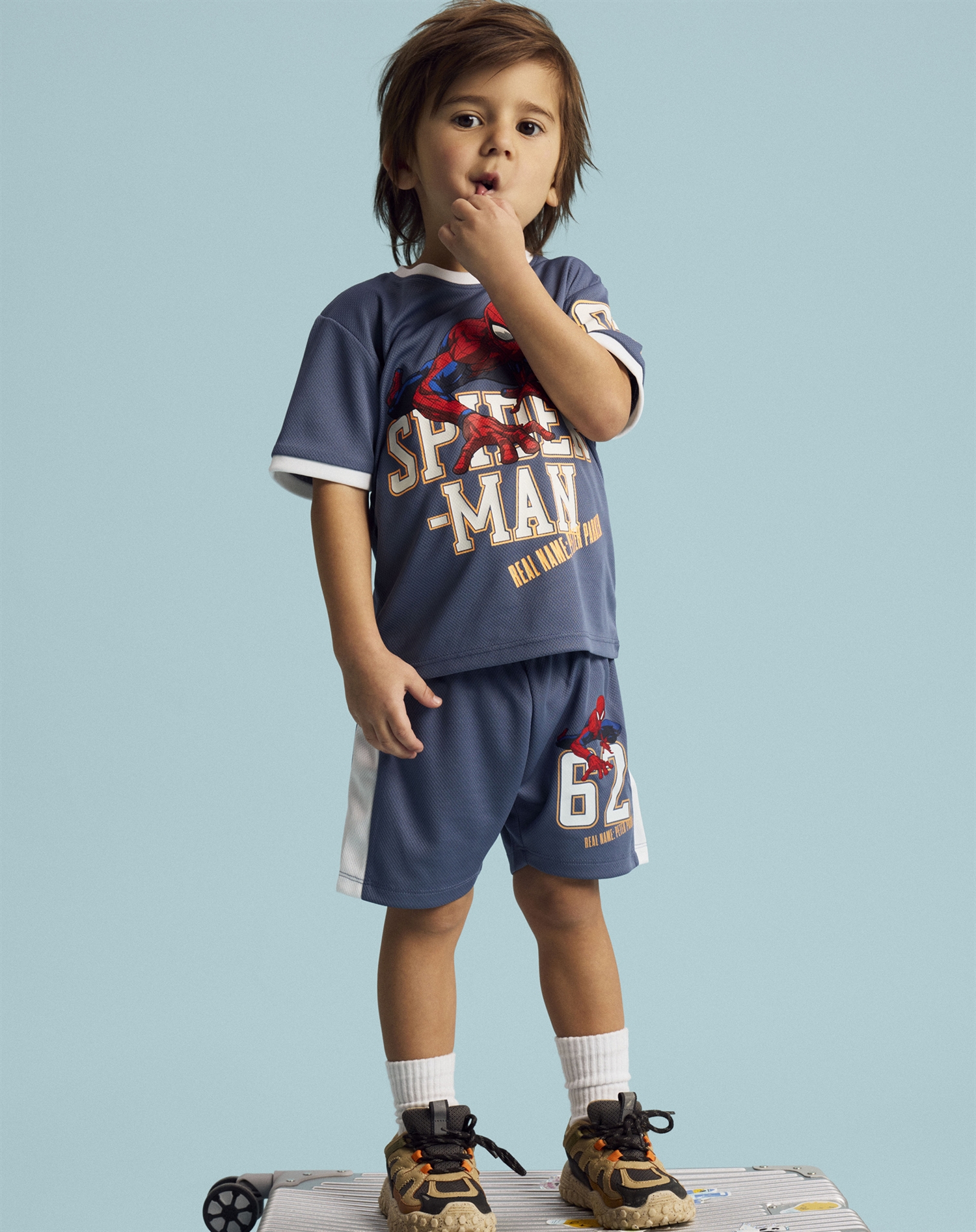 Name It - NMMAnri Spider Poly T-Shirt - Vintage Indigo